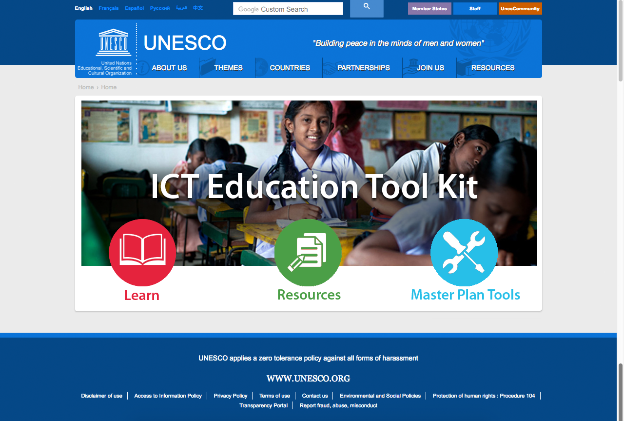 UNESCO ICT Education Toolkit screenshot 1